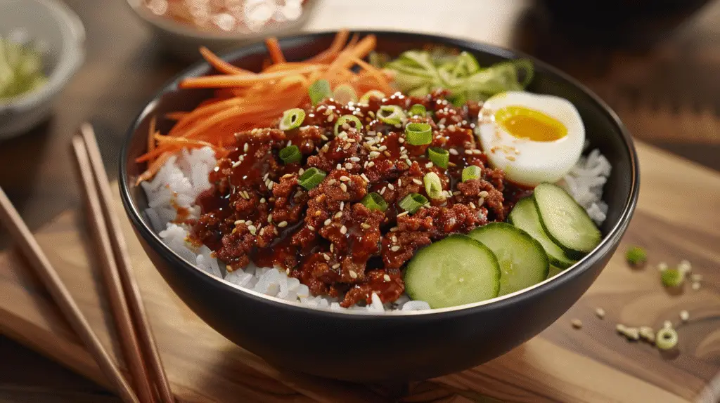 20-Minute Korean Gochujang Beef Bowls Recipe