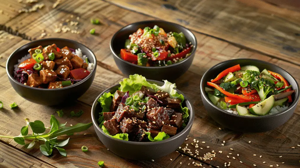 20-Minute Korean Gochujang Beef Bowls Recipe 3 A trio of Korean beef bowl variations - 20-Minute Korean Gochujang Beef Bowls Recipe - Donald Recipes