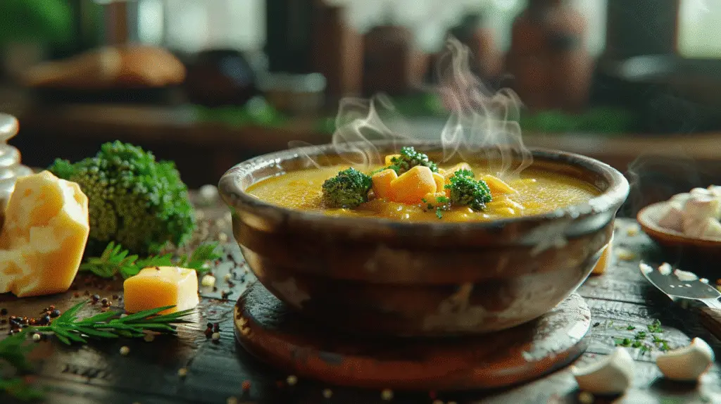 Broccoli Potato Cheese Soup Recipe