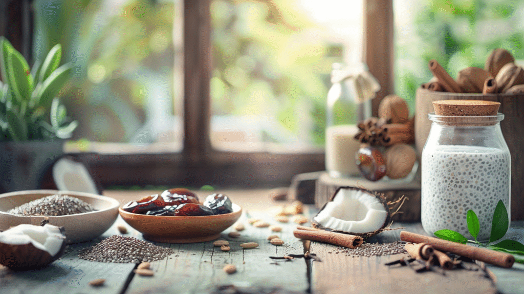 sticky toffee chia pudding