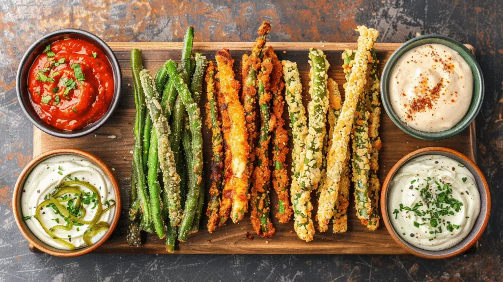 Crispy Air-Fried Green Bean Fries 2 Air-Fried Green Bean Fries