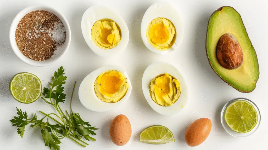 Creamy Avocado Deviled Eggs 2 Avocado Deviled Eggs