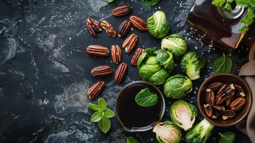 Balsamic Roasted Brussels Sprouts with Pecans 2 Balsamic Roasted Brussels Sprouts with Pecans Ingredients