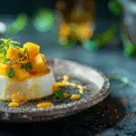 Coconut Panna Cotta with Mango