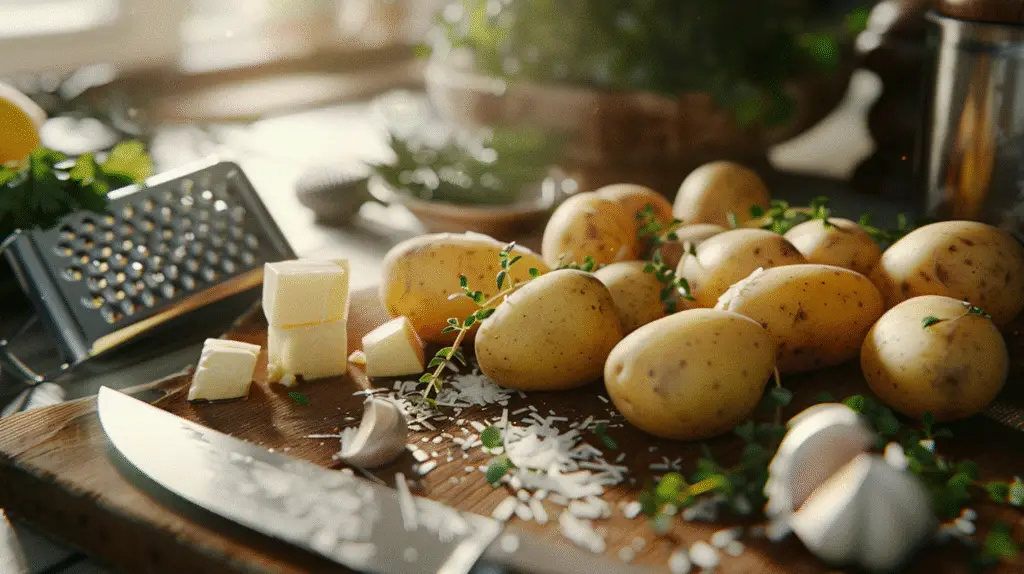 Crispy Smashed Potatoes with Herb Butter 2 Crispy Smashed Potatoes with Herb Butter