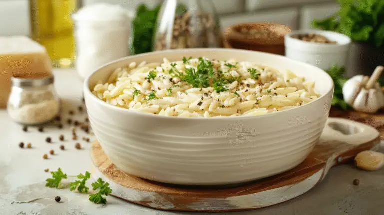 Garlic Parmesan Orzo