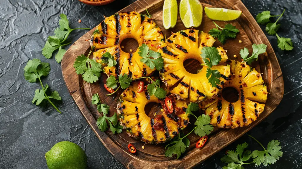 Grilled Pineapple with Chili Lime Dust