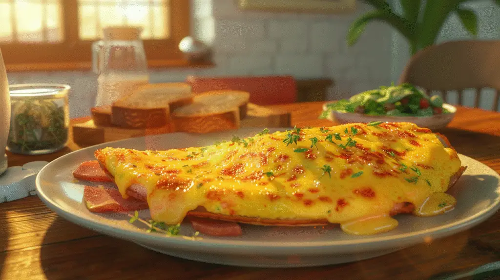 Ham and Swiss Omelet