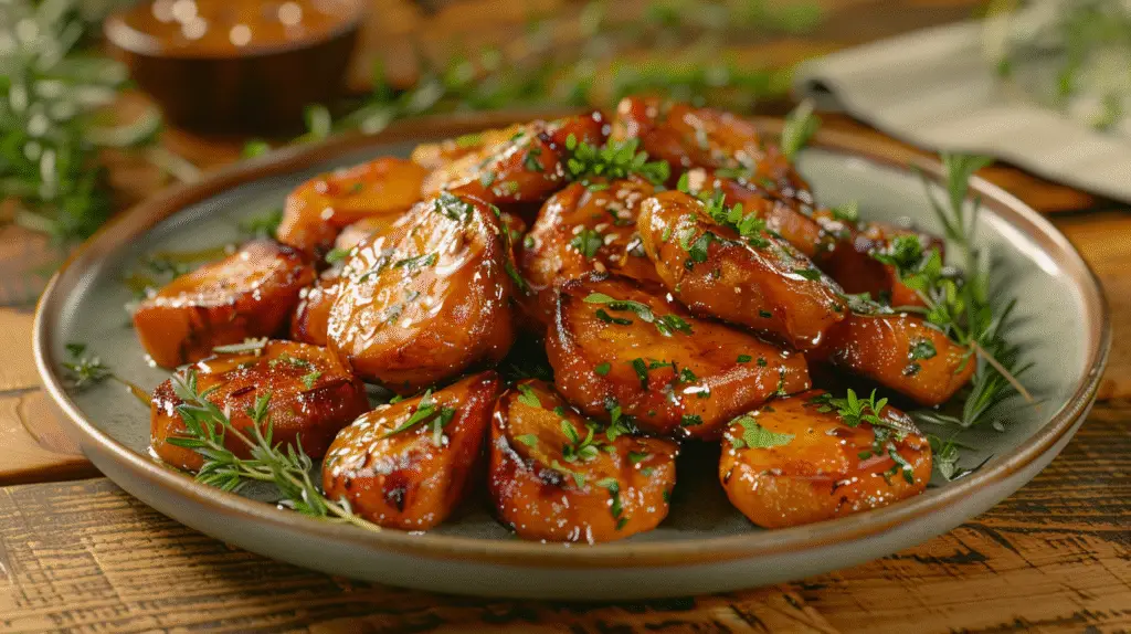Hot Honey Roasted Sweet Potatoes 4 Hot Honey Roasted Sweet Potatoes