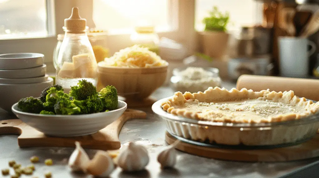 Broccoli, White Bean & Cheese Quiche 2 Broccoli, White Bean & Cheese Quiche