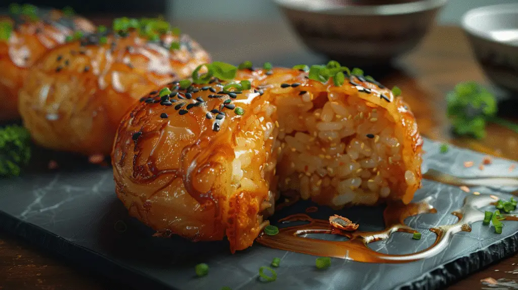 Kimchi Fried Rice Balls