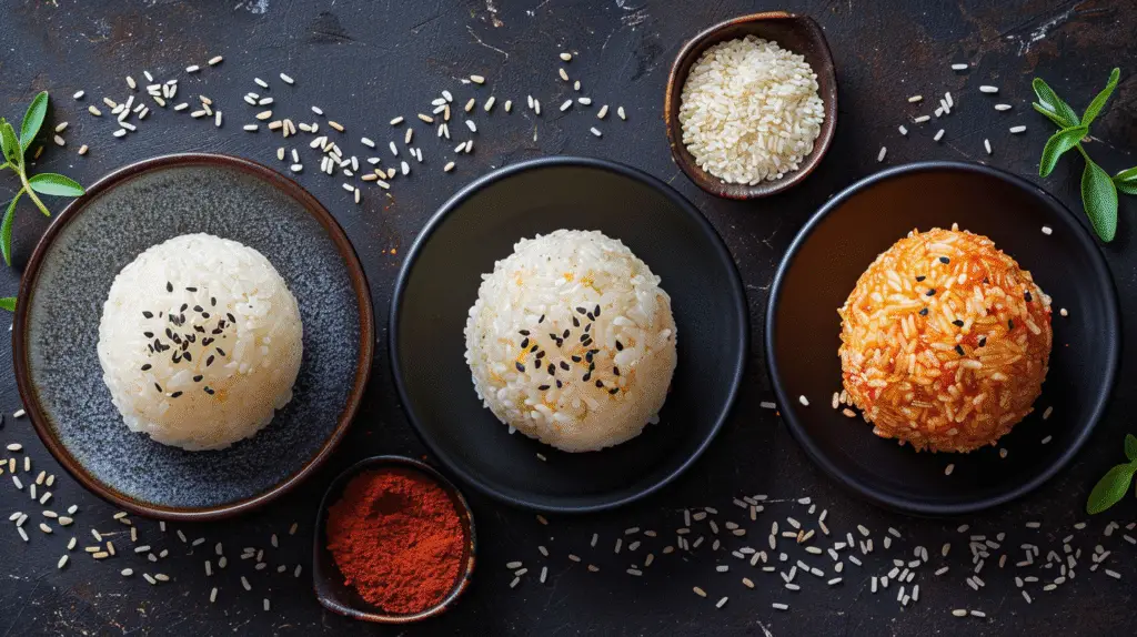 Kimchi Fried Rice Balls 3 Kimchi Fried Rice Balls
