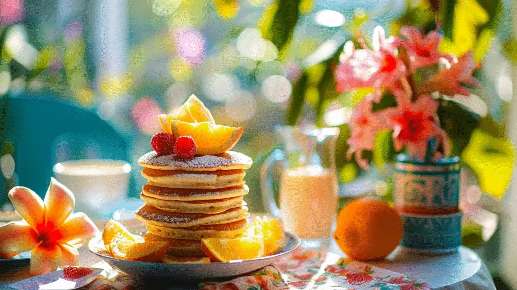 Macadamia Nut and Coconut Pancakes with Honey 3 Macadamia Nut and Coconut Pancakes with Honey