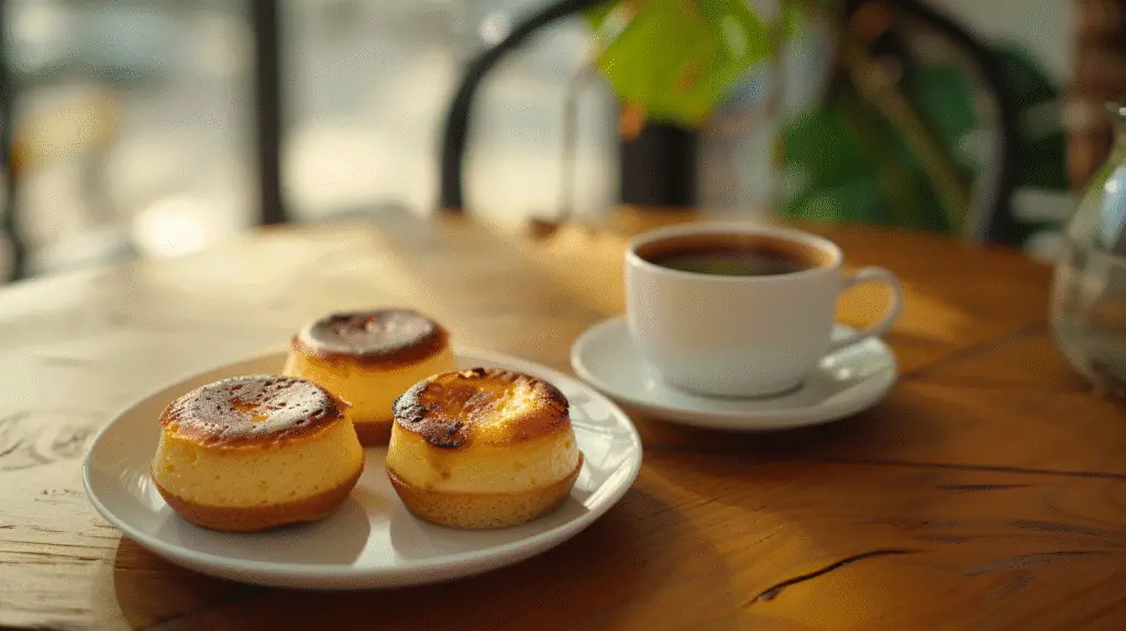 Mini Basque Burnt Cheesecakes 5 Mini Basque Burnt Cheesecakes