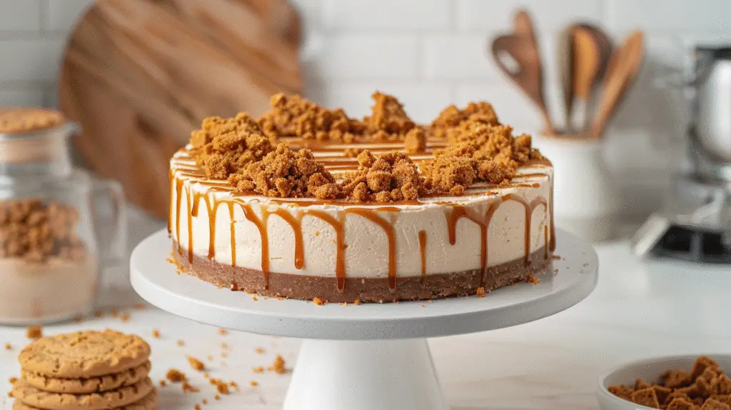 No-Bake Biscoff Cheesecake