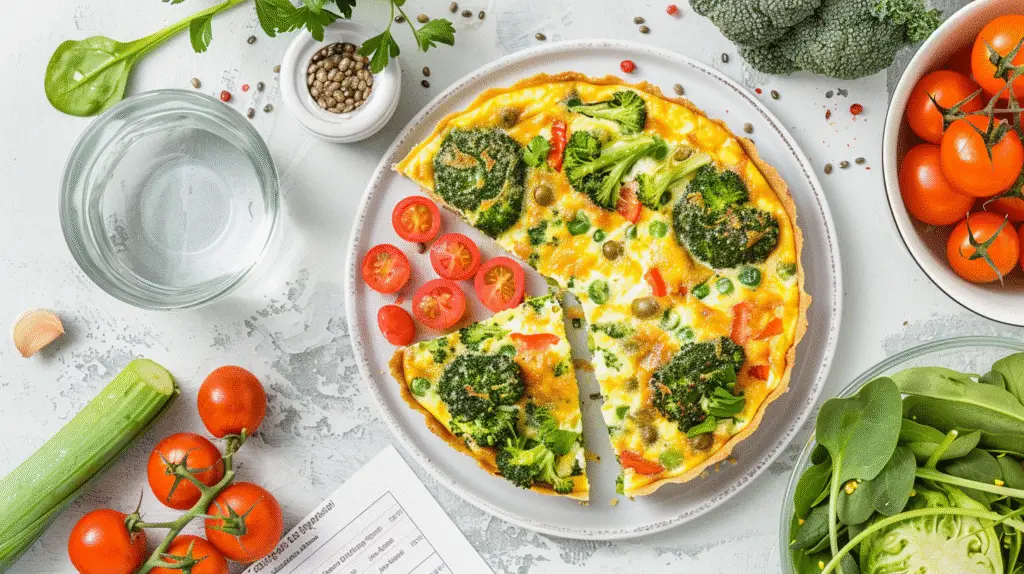 Broccoli, White Bean & Cheese Quiche 3 broccoli, white bean cheese quiche