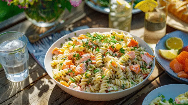 Pasta Salad with Salmon and Dill