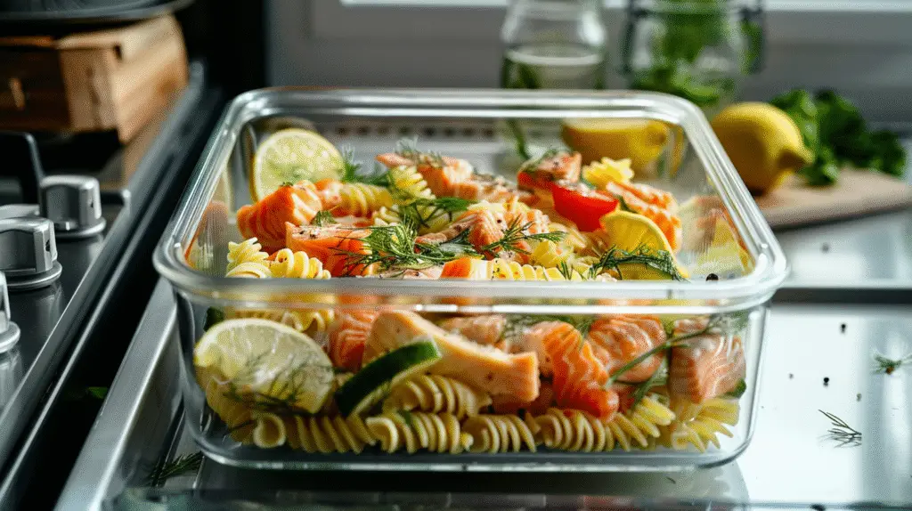 Pasta Salad with Salmon and Dill 3 Pasta Salad with Salmon and Dill