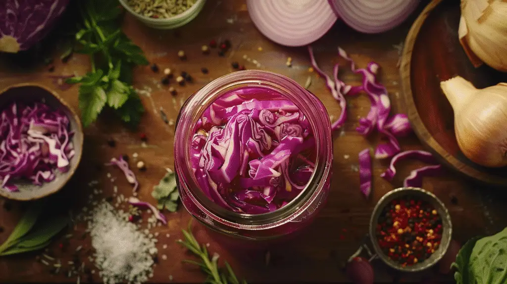 Pickled Red Cabbage Slaw