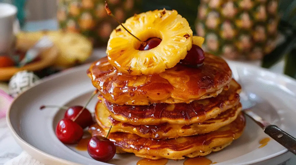 Pineapple Upside Down Pancakes