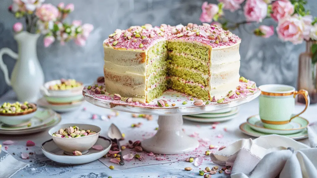 Pistachio Cardamom Cake 4 Pistachio Cardamom Cake