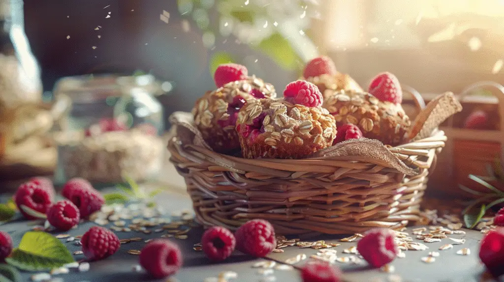 Raspberry-Oatmeal Muffins