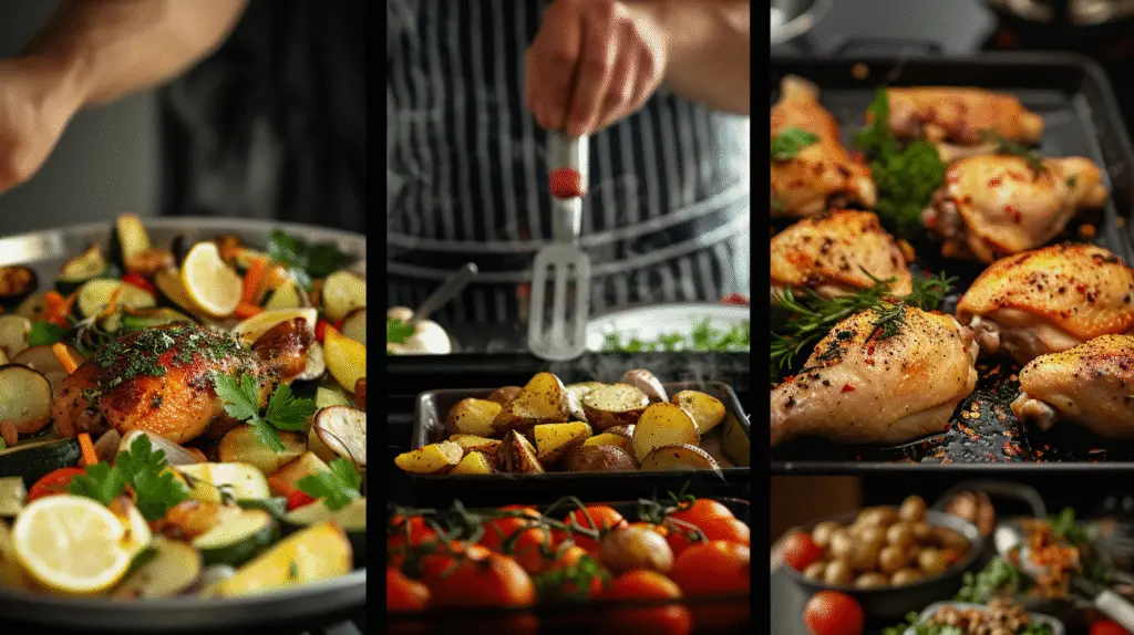 Roasted Mediterranean Chicken Thighs & Baby Potatoes