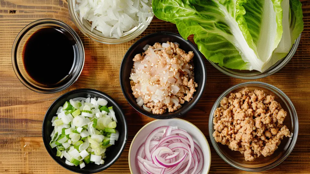 Sesame Hoisin Ground Chicken Lettuce Wraps 2 Sesame Hoisin Ground Chicken Lettuce Wraps
