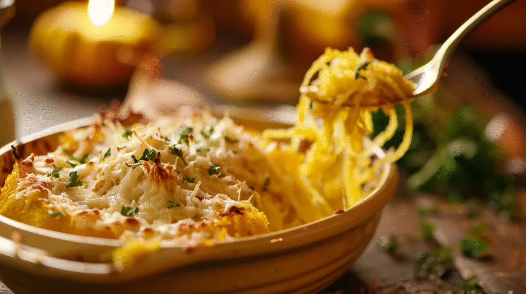 Spaghetti Squash Parmesan Bake 4 Spaghetti Squash Parmesan Bake