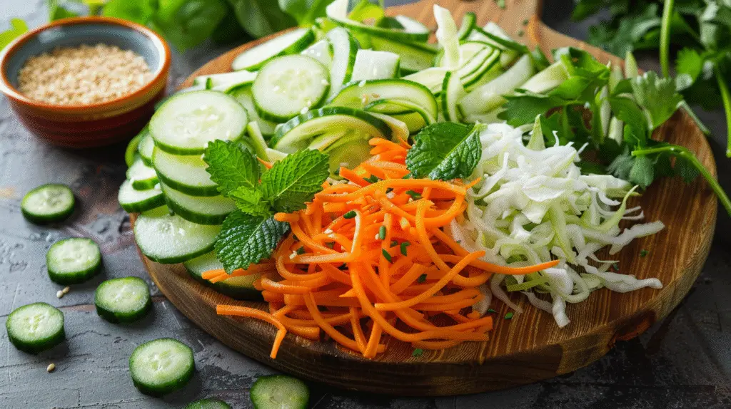 Spicy Cucumber Sesame Slaw 2 Spicy Cucumber Sesame Slaw