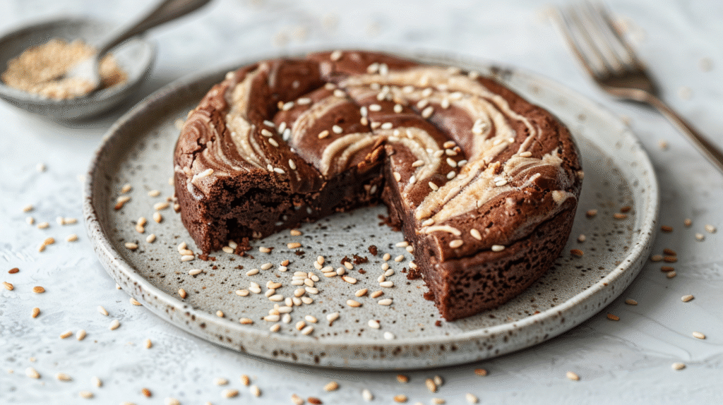 Tahini Swirl Brownies