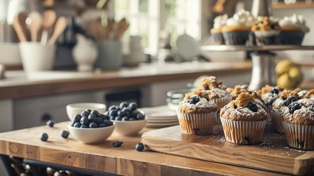 blueberry coffee cake muffins